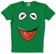 LOGOSHIRT - MUPPETS - FACES KERMIT SHIRT - GRN