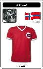 Norwegen Retro Trikot kurz