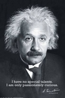 Albert Einstein Poster I Have no Special Talents..